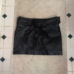 Nasty Gal Leather Mini Skirt